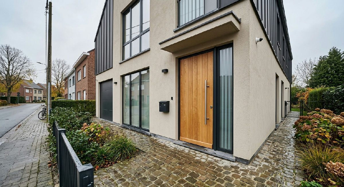 Porte d'entrée sur mesure en Belgique : matériaux, sécurité et isolation
